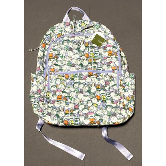 Vera Bradley Peanuts Pals Bancroft Backpack Lrg Charlie Brown Marcy Snoopy NWT main image 8